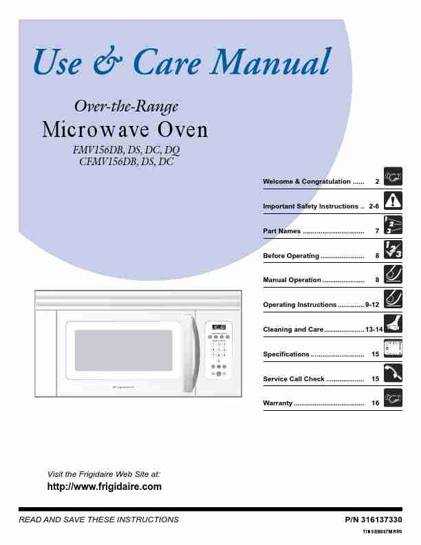 Frigidaire Microwave Oven FMV156DB-page_pdf